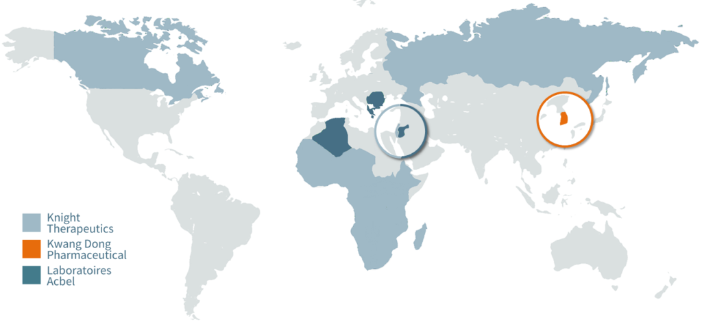 ATB-346 is Licensed in 57 Countries.